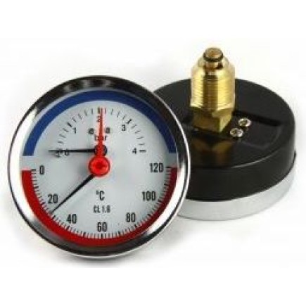Termo-manomeeter 0-6bar 1/2